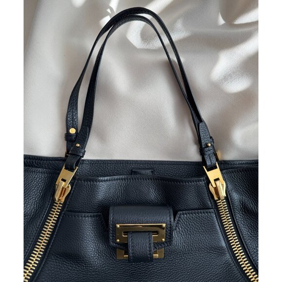 Tom Ford "Sedgwick" Tote in Black Pebbled Leather - Picture 4 of 17